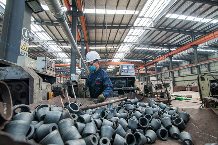 济南网架配件-锥头加工车间